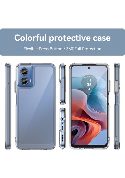 Motorola Moto G34 Kılıf, Şeffaf Tasarımlı Darbeye Dayanıklı Telefon Kılıfı, Tampon Hibrit Şeffaf Kapak Motorola Moto G34 (Yurt Dışından) fiyatları