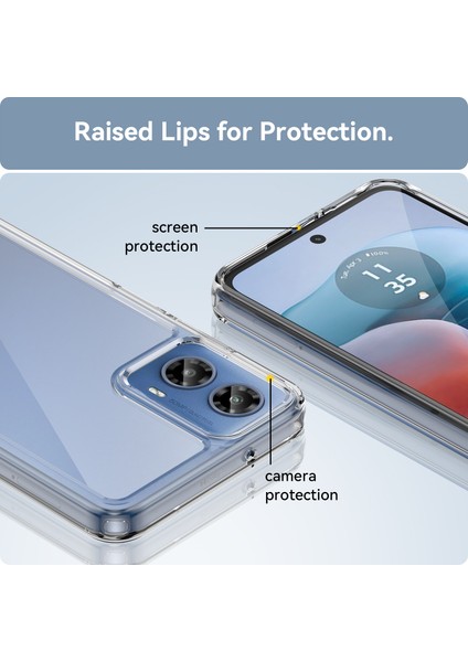 Motorola Moto G34 Kılıf, Şeffaf Tasarımlı Darbeye Dayanıklı Telefon Kılıfı, Tampon Hibrit Şeffaf Kapak Motorola Moto G34 (Yurt Dışından) modelleri