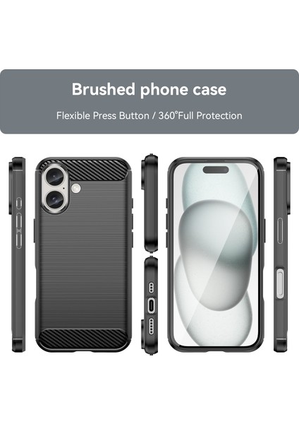 IPhone 16 Kılıf, Darbeye Dayanıklı Koruyucu Telefon Kılıfı, Ince Yumuşak Tpu Çizilmeye Karşı Dayanıklı Arka Tampon Kapak IPhone 16 (Yurt Dışından) fırsatları