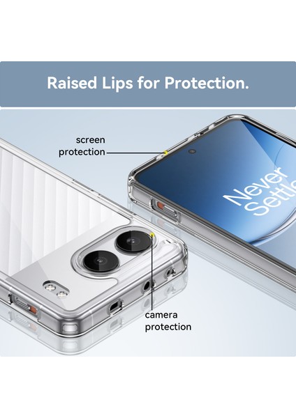 Oneplus Nord 4 Kılıf, Şeffaf Tasarımlı Darbeye Dayanıklı Telefon Kılıfı, Tampon Hibrit Şeffaf Kapak Oneplus Nord 4 (Yurt Dışından)