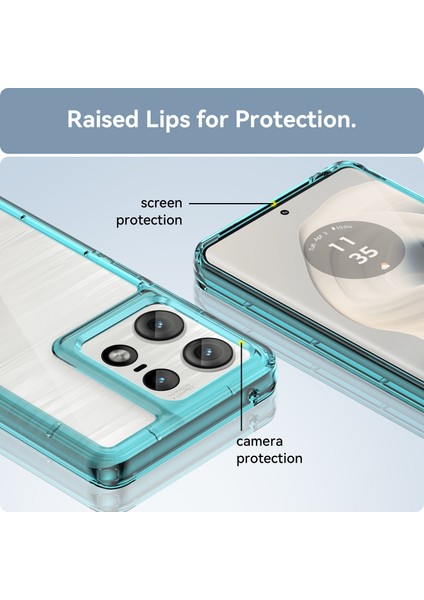 Motorola Moto Edge 50 Pro Kılıf, Şeffaf Tasarımlı Darbeye Dayanıklı Telefon Kılıfı, Tampon Hibrit Şeffaf Kapak Motorola Moto Edge 50 Pro (Yurt Dışından) fırsatları