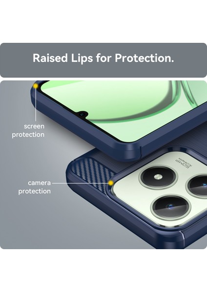 Oppo Realme C61 Kılıf, Darbeye Dayanıklı Koruyucu Telefon Kılıfı, Ince Yumuşak Tpu Çizilmeye Karşı Dayanıklı Arka Tampon Kapak Oppo Realme C61 (Yurt Dışından) indirimleri