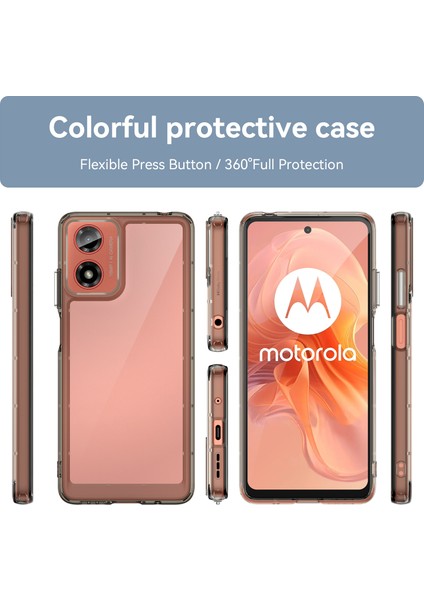 Motorola Moto G04 Kılıf, Şeffaf Tasarımlı Darbeye Dayanıklı Telefon Kılıfı, Tampon Hibrit Şeffaf Kapak Motorola Moto G04 (Yurt Dışından) fiyatları
