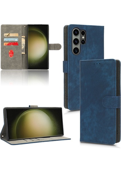Samsung Galaxy S22 Plus Rfıd Engellemeli Kredi Kartı Tutuculu Cüzdan Telefon Kılıfı, Pu Deri Flip Folio Kılıf Cüzdan Kickstand Koruyucu Kılıf Samsung Galaxy S22 Plus (Yurt Dışından)