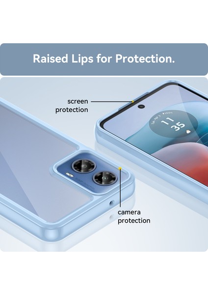 Motorola Moto G34 Kılıf, Şeffaf Tasarımlı Darbeye Dayanıklı Telefon Kılıfı, Tampon Hibrit Şeffaf Kapak Motorola Moto G34 (Yurt Dışından) fiyatları
