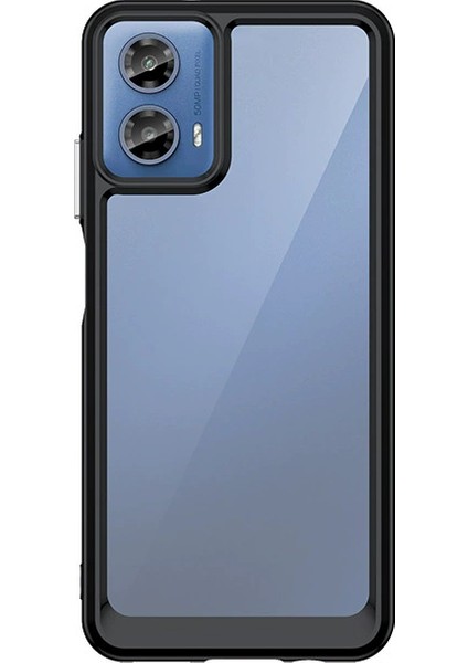 Motorola Moto G34 Kılıf, Şeffaf Tasarımlı Darbeye Dayanıklı Telefon Kılıfı, Tampon Hibrit Şeffaf Kapak Motorola Moto G34 (Yurt Dışından)