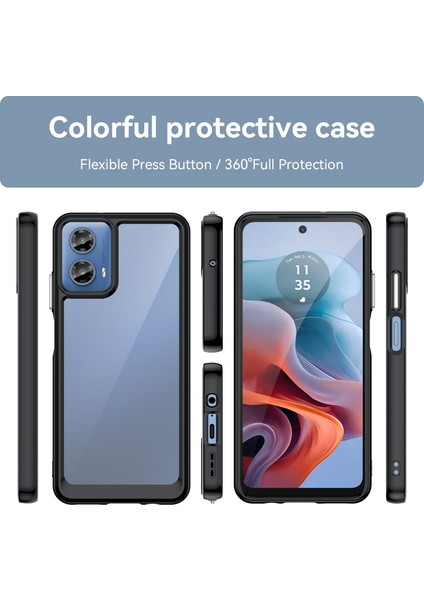 Motorola Moto G34 Kılıf, Şeffaf Tasarımlı Darbeye Dayanıklı Telefon Kılıfı, Tampon Hibrit Şeffaf Kapak Motorola Moto G34 (Yurt Dışından) fiyatları