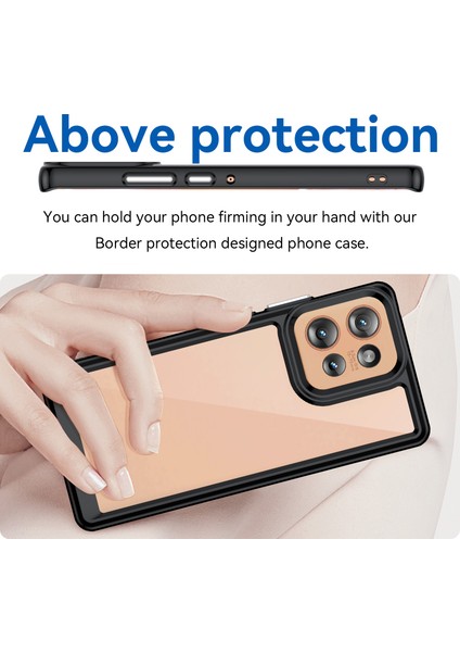 Motorola Moto Edge 50 Kılıf, Şeffaf Tasarımlı Darbeye Dayanıklı Telefon Kılıfı, Tampon Hibrit Şeffaf Kapak Motorola Moto Edge 50 (Yurt Dışından) indirimleri