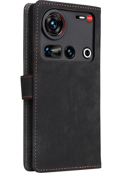 Zte Nubia Z70 Ultra Rfıd Engellemeli Kredi Kartı Tutuculu Cüzdan Telefon Kılıfı, Pu Deri Flip Folio Kılıf Cüzdan Kickstand Koruyucu Kılıf Zte Nubia Z70 Ultra (Yurt Dışından)