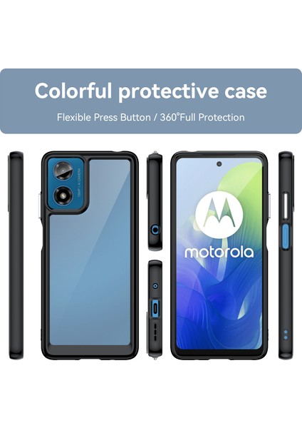 Motorola Moto G04 Kılıf, Şeffaf Tasarımlı Darbeye Dayanıklı Telefon Kılıfı, Tampon Hibrit Şeffaf Kapak Motorola Moto G04 (Yurt Dışından) fiyatları