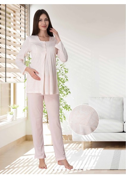 Dvina Lohusa Pijama Takımı Pembe - 9072