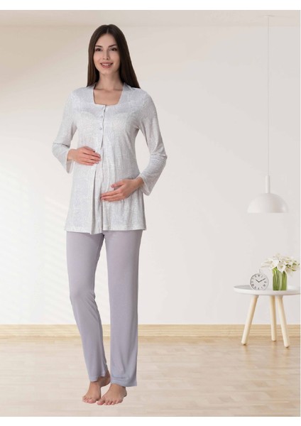 Dvina Lohusa Pijama Takımı Lila - 9072