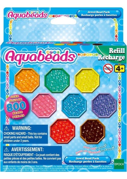 31520 Epoch Aquabeads Kristal Boncuk Paketi - Yedek Paket, 800 Parça +4 Yaş