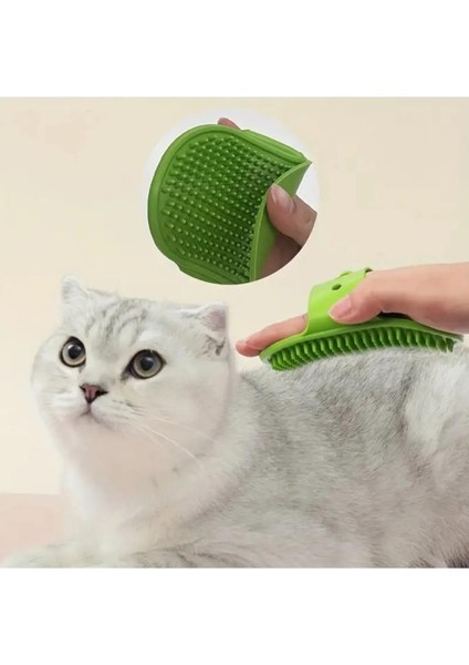 Yumuşak Silikon Kedi Köpek Tüy Toplama Yıkama Fırçası Köşe Kaşınma Masaj Temizlik Tarağı Oyuncak