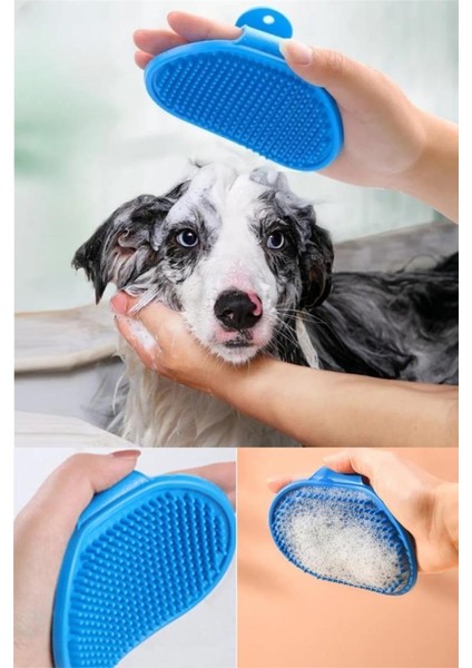 Yumuşak Silikon Kedi Köpek Tüy Toplama Yıkama Fırçası Köşe Kaşınma Masaj Temizlik Tarağı Oyuncak fiyatları