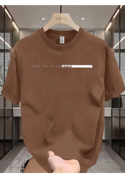 Face To Future Baskılı Oversize Tshirt