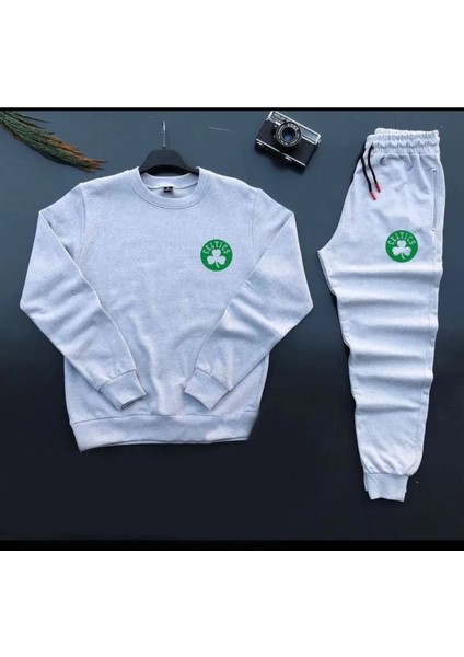 Baskılı Unisex Eşofman Takımı 2'li Set Combin