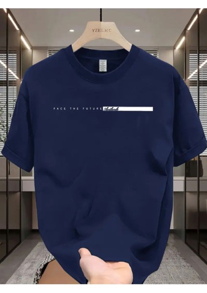 Face To Future Baskılı Oversize Tshirt