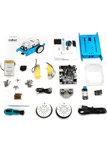 Mbot V1.1 Bluetooth Kiti Mavi Stem Eğitim Robotu