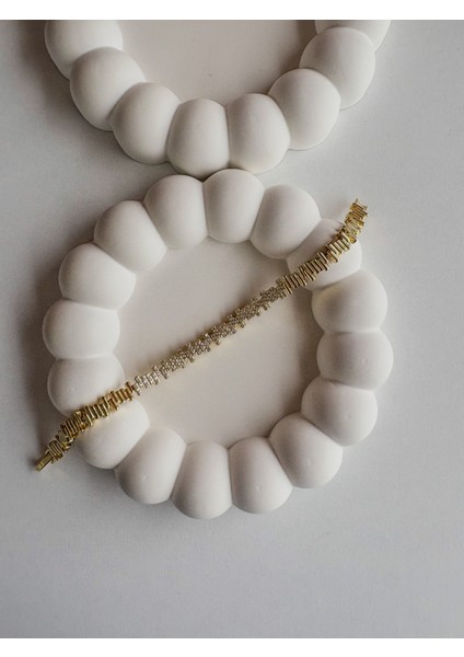 Leyya Jewelery Ritim Model Zirkon Bileklik