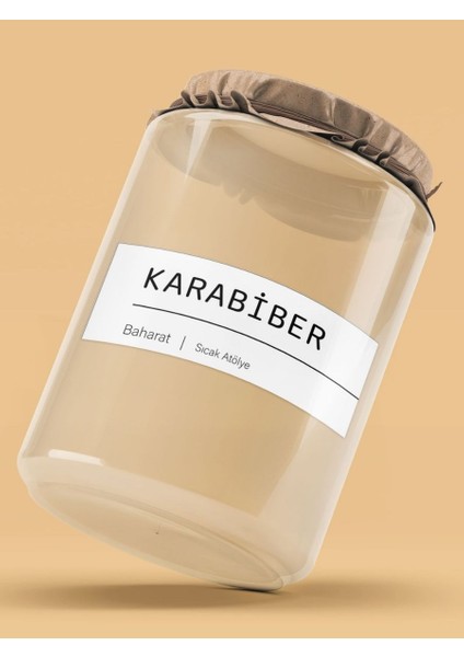 Baharat - Bakliyat - Kuruyemiş Kavanoz Etiketi - Suya Dayanıklı Sticker Model. Badem