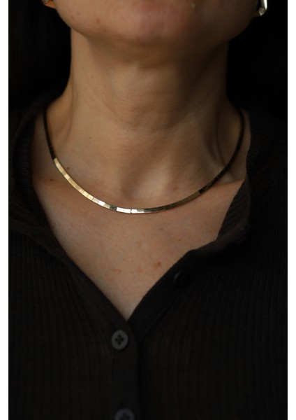 14 Ayar Altın Taşsız Su Yolu Gerdanlık fırsatları