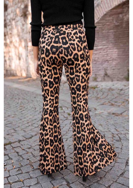 Kız Çocuk Leoparlı Pantolon modelleri