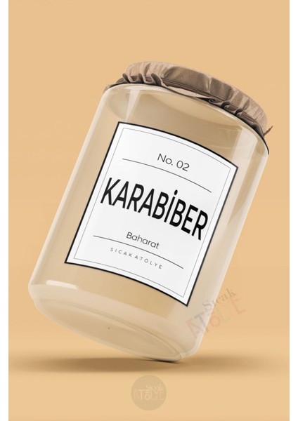 Baharat - Bakliyat - Kuruyemiş Kavanoz Etiketi Suya Dayanıklı Modern Minimal Sticker fiyatları