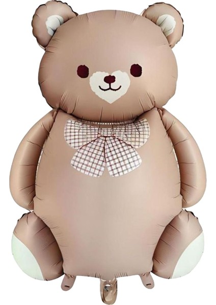 1 Yaş Doğum Günü Karamel Papyonlu Ayı ve 3 Retro Kalp Balonlu Balon Seti fiyatları