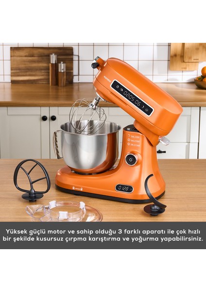 Pro Artisan Zaman Ayarlı Tartılı Mutfak Şefi Sunburnt Glow 1600W 5 Litre fırsatları