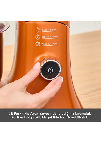 Pro Artisan Zaman Ayarlı Tartılı Mutfak Şefi Sunburnt Glow 1600W 5 Litre