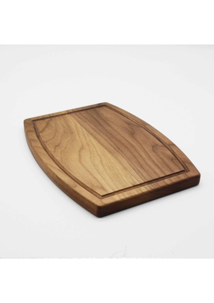 Ahşap Kesme Doğrama ve Sunum Tahtası - Ceviz Ağacı - 30 cm