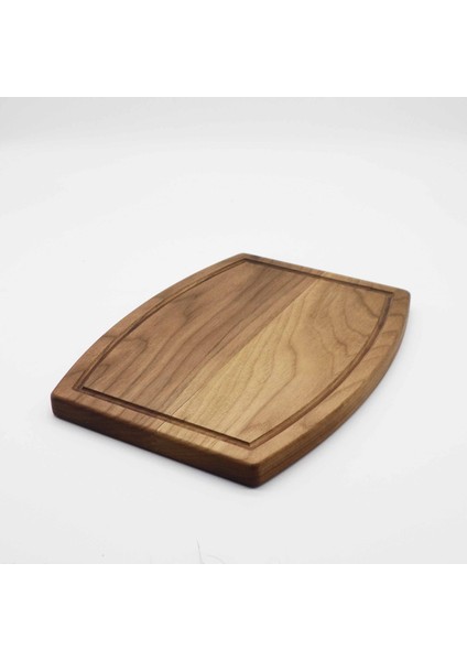 Ahşap Kesme Doğrama ve Sunum Tahtası - Ceviz Ağacı - 30 cm fiyatları