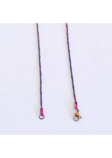 Çelik Zincir Kolye Ince Unisex Renkli 60 cm fiyatları