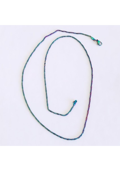 Çelik Zincir Kolye Ince Unisex Renkli 60 cm modelleri