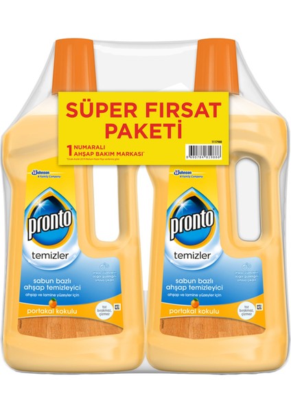 Ahşap Temizleyici Portakal Fırsat Paketi 2x750 ml