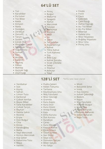 Baharat - Bakliyat - Kuruyemiş Kavanoz Etiketi Suya Dayanıklı Modern Minimal Sticker - Şeffaf Etiket fiyatları