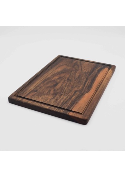 Ahşap Dikdörtgen Kesme Doğrama ve Sunum Tahtası - Ceviz Ağacı - 30 cm