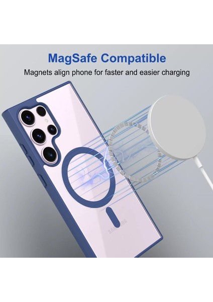 Samsung Galaxy S25 Ultra Uyumlu Kılıf Magsafe Şarj Özellikli Kamera Koruyuculu Krom Slikon Kapak fiyatları
