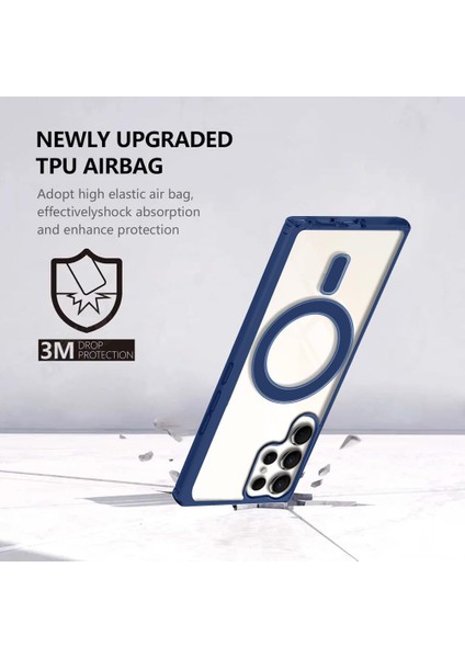 Samsung Galaxy S25 Ultra Uyumlu Kılıf Magsafe Şarj Özellikli Kamera Koruyuculu Krom Slikon Kapak modelleri