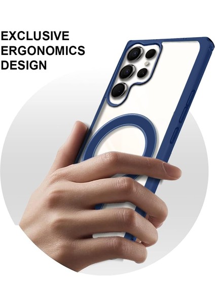 Samsung Galaxy S25 Ultra Uyumlu Kılıf Magsafe Şarj Özellikli Kamera Koruyuculu Krom Slikon Kapak fırsatları