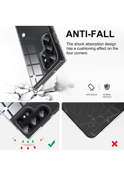 Samsung Galaxy S25 Ultra Uyumlu Kılıf Kamera Koruyuculu Sert Şeffaf Kaymaz Kapak fırsatları