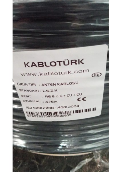 Tam Bakır H.free Rg6 U6 Cu/cu Anten Kablosu 475 Metre