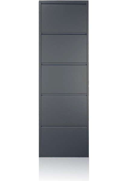 5'li Antrasit Metal Ayakkabılık