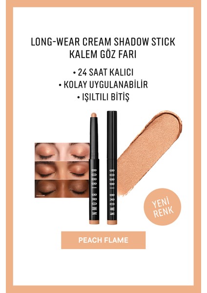 Long-Wear Cream Shadow Stick Kalem Göz Farı - Peach Flame