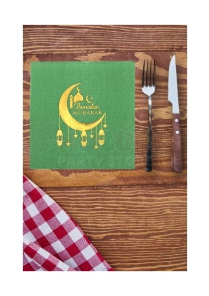 Ramazan Temalı Yaldız Baskılı Peçete