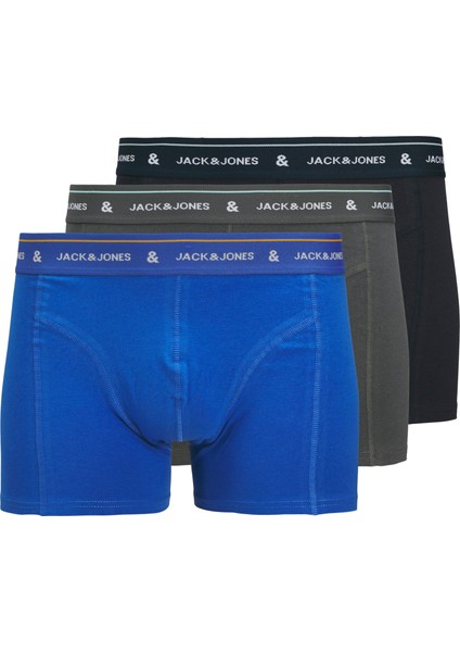 Jacron Solıd Trunks 3 Pack Erkek Lacivert Boxer 12268602-04