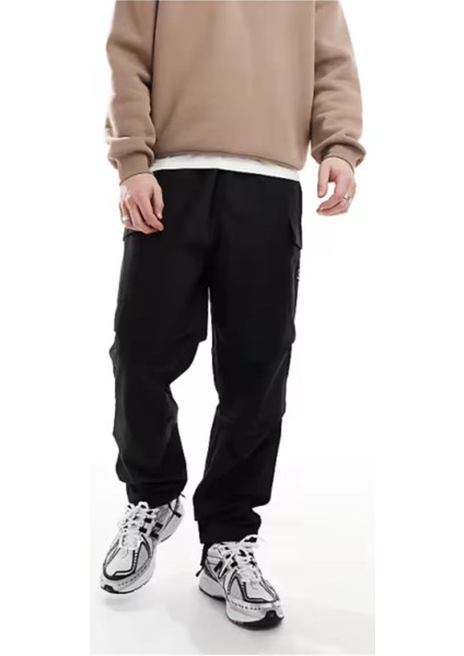 Woven Badge Ripstop Cargo Pant Erkek Siyah Eşofman Altı TB0A656F0011