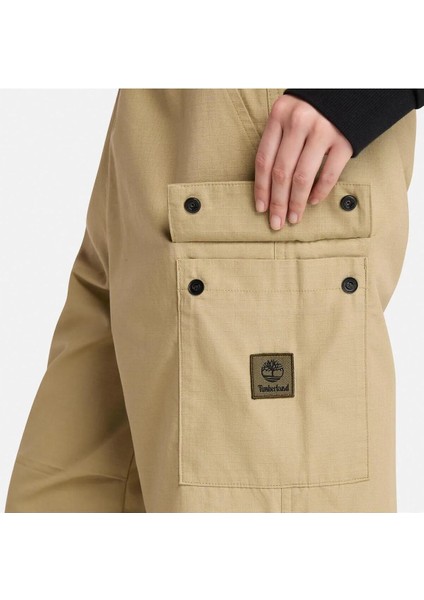 Woven Badge Ripstop Cargo Pant Erkek Sarı Eşofman Altı TB0A656FDH41
