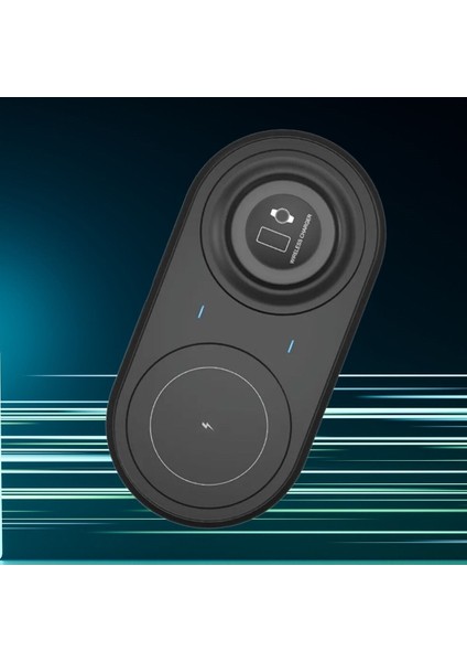 Buffer® 2si 1ARADA Kablosuz Saat,kulaklık ve Telefon Hızlı Şarj Etme Aparatı